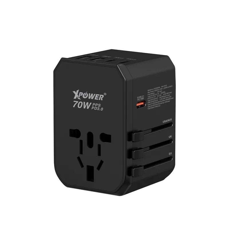 XPower TA70 6輸出PD/PPS 70W Gan旅行充電器