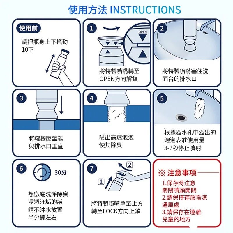 泡沫管道清潔劑